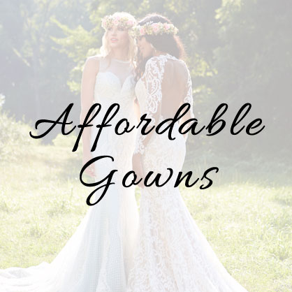 affordable wedding gown designers